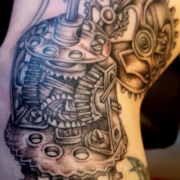 Tattoo of gears